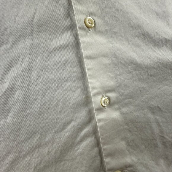 Stenstroms Cotton Twofold super 15.5 Slimline White Long Sleeve Button Up Solid - Picture 12 of 16